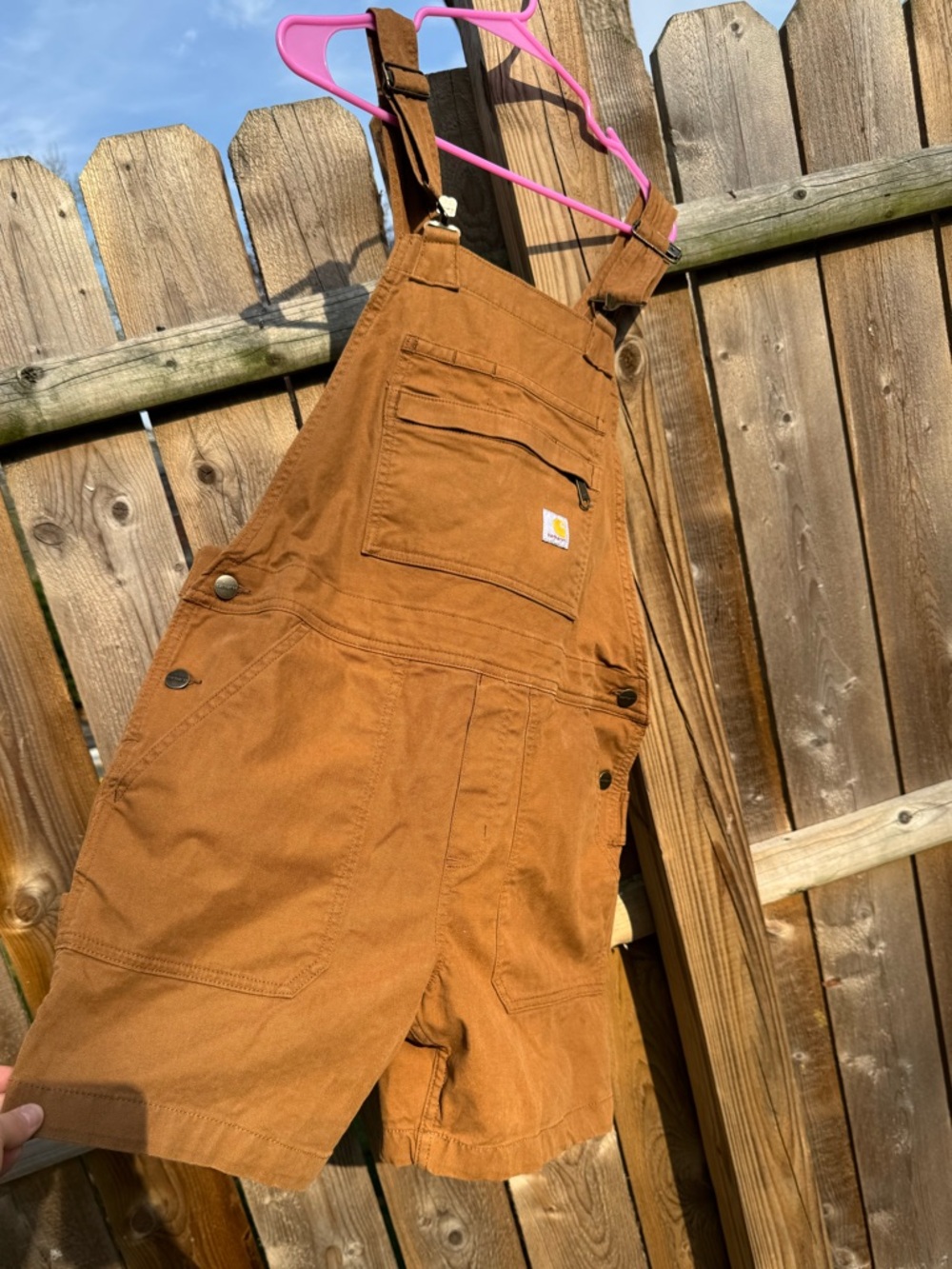 Carhartt RUGGED FLEX RELAXED FIT CANVAS SHORTALL - Picture 9 of 14